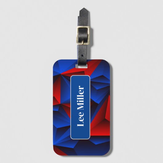 Bagagelabel Aangepaste naam (Voorkant (verticaal))