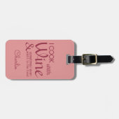 Bagagelabel aangepaste tekst wijnprijsopgave (Voorkant horizontaal)