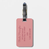 Bagagelabel aangepaste tekst wijnprijsopgave (Achterkant verticaal)