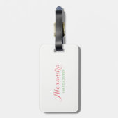 Bagagelabel Aangepaste zomerbloemen (Achterkant verticaal)