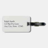 Bagagelabel Afbeelding van de familie Doggie (Achterkant horizontaal)