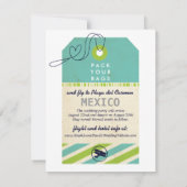 bagagelabel Airmail Destination Wedding Save Date Save The Date (Achterkant)