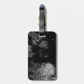 bagagelabel  Alcatraz-kaart (Achterkant verticaal)