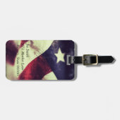 Bagagelabel Amerikaanse vlag (Voorkant horizontaal)