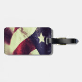 Bagagelabel Amerikaanse vlag (Achterkant horizontaal)