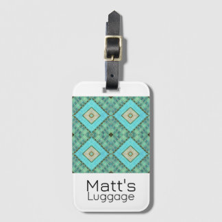 Bagagelabel - architectonisch patroon van Jo Afbee