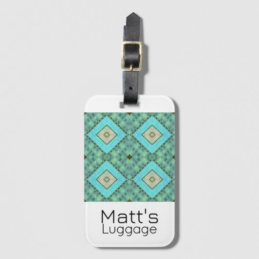 Bagagelabel - architectonisch patroon van Jo Afbee (Voorkant (verticaal))