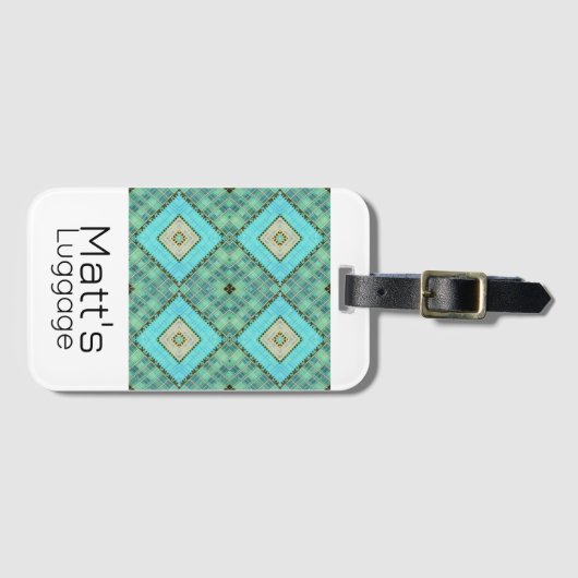 Bagagelabel - architectonisch patroon van Jo Afbee (Voorkant (horizontaal))