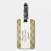 Bagagelabel Argyle en Plays (Achterkant verticaal)