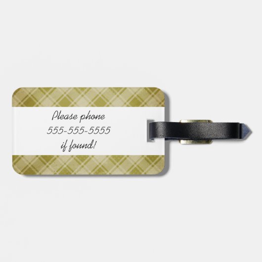 Bagagelabel Argyle en Plays (Achterkant horizontaal)