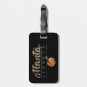 Bagagelabel Atlanta Chalkboard (Achterkant verticaal)