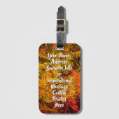 bagagelabel "Autumn Ferns" (Voorkant (verticaal))