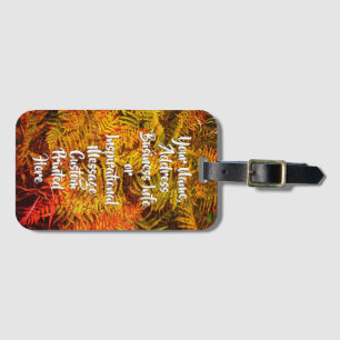 bagagelabel "Autumn Ferns"
