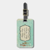Bagagelabel Azure & Amber Giraffes (Voorkant verticaal)