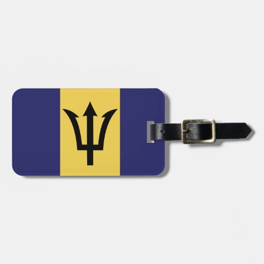 Bagagelabel Barbados (contactgegevens toevoegen) (Voorkant horizontaal)