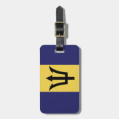 Bagagelabel Barbados (contactgegevens toevoegen) (Voorkant verticaal)