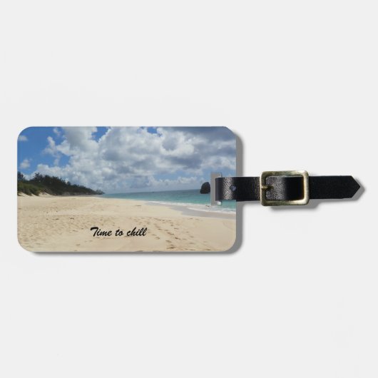 Bagagelabel Beach scène (Voorkant horizontaal)