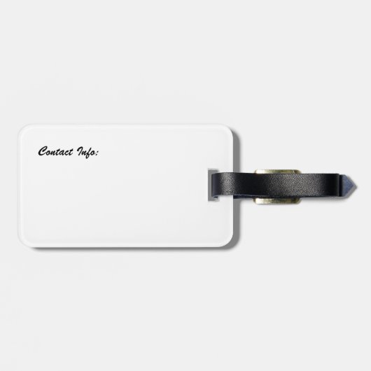 Bagagelabel Beach scène (Achterkant horizontaal)