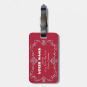 bagagelabel "Beste mama in de wereld" (Achterkant verticaal)