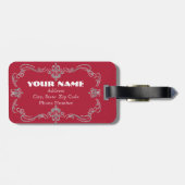 bagagelabel "Beste mama in de wereld" (Achterkant horizontaal)