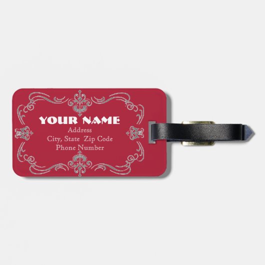 bagagelabel "Beste mama in de wereld" (Achterkant horizontaal)