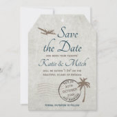  Bagagelabel Bestemming sparen de Datum Kaart (Voorkant)