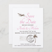 Bagagelabel Bestemming sparen de Datum Kaart (Voorkant / Achterkant)