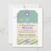 bagagelabel bestemming Weddenschap Opslagdatum Save The Date (Achterkant)