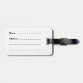 Bagagelabel - bleekkat (Achterkant horizontaal)