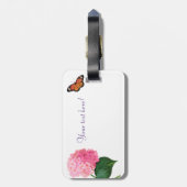 Bagagelabel  bloemen (Achterkant verticaal)