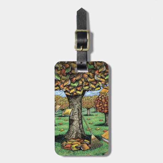 Bagagelabel boekstructuur (Voorkant verticaal)