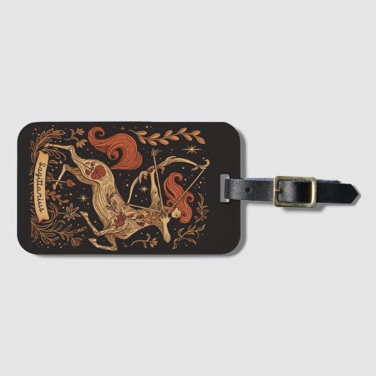 Bagagelabel Boogschutter Hemelse Zodiac Art (Voorkant (horizontaal))