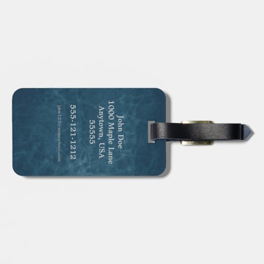 Bagagelabel Boston Terrier (Achterkant horizontaal)