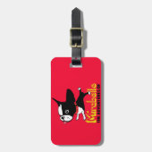 Bagagelabel Boston Terrier Mirabelle (Voorkant verticaal)