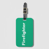 Bagagelabel brandweerman (Voorkant (verticaal))