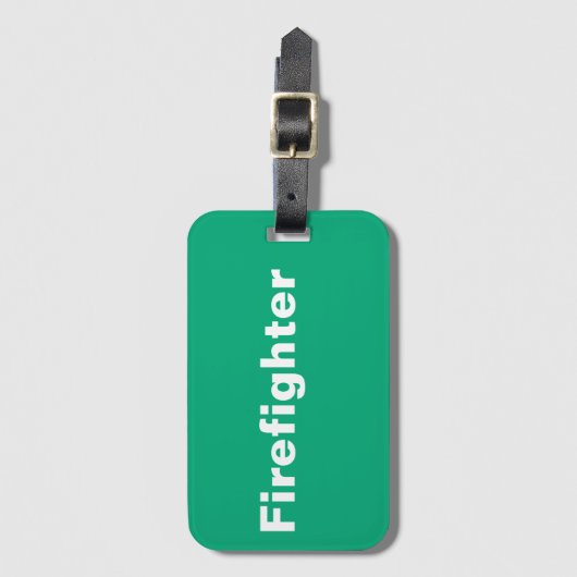 Bagagelabel brandweerman (Voorkant (verticaal))