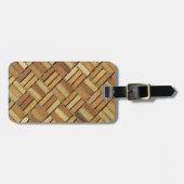 Bagagelabel - brick-patroon (Voorkant horizontaal)