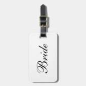 bagagelabel "Bride" (Voorkant verticaal)