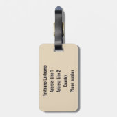  bagagelabel "Brookfield Zoo" (Achterkant verticaal)