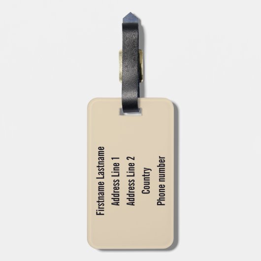 bagagelabel "Brookfield Zoo" (Achterkant verticaal)