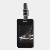 bagagelabel, Brug 's nachts Charleston SC Bagagelabel (Voorkant verticaal)