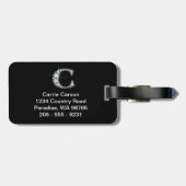 Bagagelabel C "Diamond Bling" (Achterkant horizontaal)