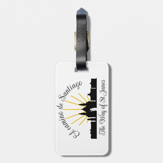 Bagagelabel Camino de Santiago (Achterkant verticaal)