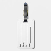 Bagagelabel Canadese vlag (Achterkant verticaal)