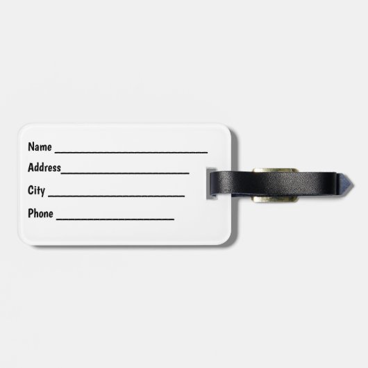 Bagagelabel Canadese vlag (Achterkant horizontaal)