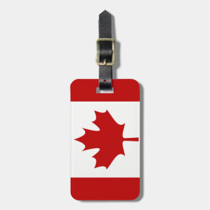 Bagagelabel Canadese vlag (voeg je adres achteraan