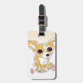 Bagagelabel Chihuahua (Voorkant verticaal)