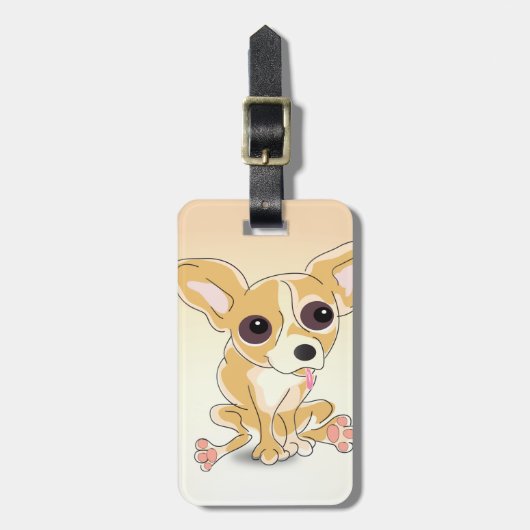 Bagagelabel Chihuahua (Voorkant verticaal)