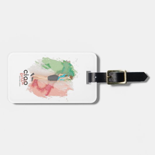 bagagelabel " ciao bella " (Voorkant horizontaal)