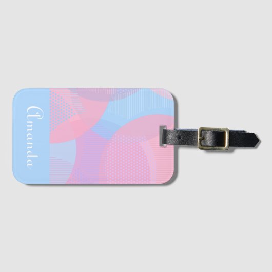 Bagagelabel Cirkelpatroon (Voorkant (horizontaal))